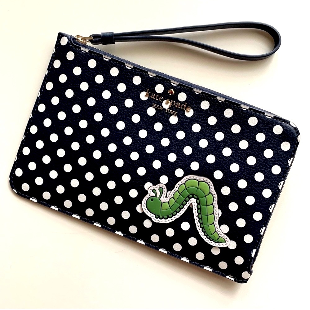 Kate Spade ♠️ 🐛 enchanted forest wristlet NWT